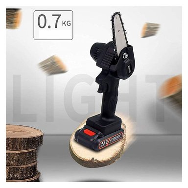 MINI MOTOSIERRA MADERA PORTATIL MADERA JARDIN RECARGABLE LAU - 1