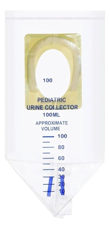 PACK 100 UNDS BOLSA RECOLECTOR ORINA PEDIATRICO 100ML LAU - 1