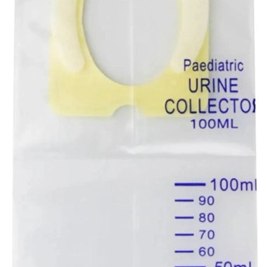PACK 100 UNDS BOLSA RECOLECTOR ORINA PEDIATRICO 100ML LAU - 2
