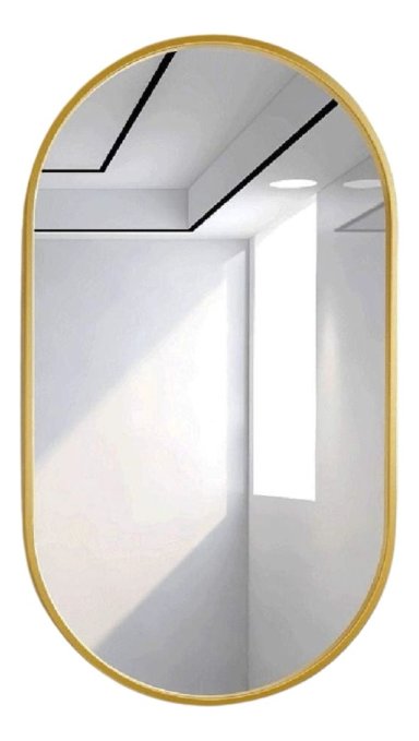 ESPEJO DECORATIVO OVALADO PARED ESTILO NORDICO ADORNO JHN - 1
