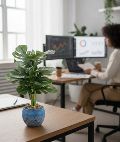 PLANTA ARTIFICIAL DECORATIVA TROPICAL VEGETACION EXOTICA JHN - 9