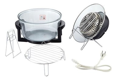 FREIDORA AIRE 3 EN 1 HALÓGENA CESTA ANTIADHERENTE HORNO JHN - 4