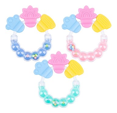 SET 8 MORDEDOR PULSERA SENSORIAL SILICONA BEBES LAU - 1