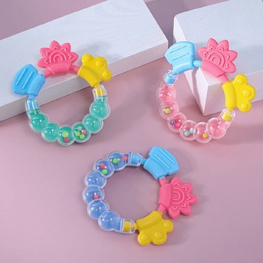 SET 8 MORDEDOR PULSERA SENSORIAL SILICONA BEBES LAU - 3