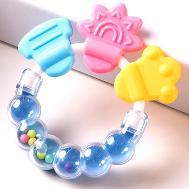 SET 8 MORDEDOR PULSERA SENSORIAL SILICONA BEBES LAU - 5