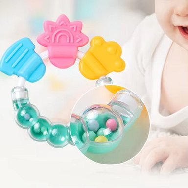 SET 8 MORDEDOR PULSERA SENSORIAL SILICONA BEBES LAU - 6