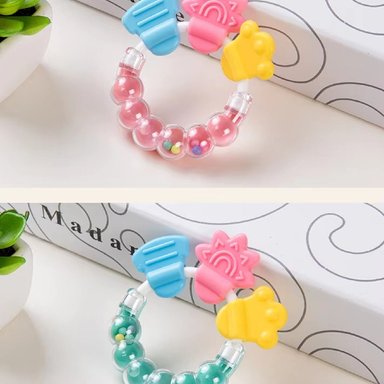 SET 8 MORDEDOR PULSERA SENSORIAL SILICONA BEBES LAU - 8