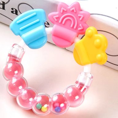 SET 8 MORDEDOR PULSERA SENSORIAL SILICONA BEBES LAU - 9