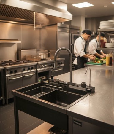 FREGADERO MULTIFUNCIONAL COCINA LAVAPLATOS ELEGANTE JHN - 3