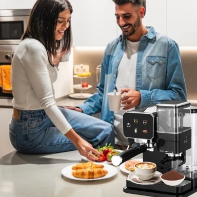 CAFETERA EXPRESO AUTOMATICA MOLINILLO ESPUMADOR LAU - 10