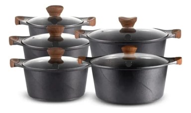 OLLAS DE COCINA ANTIADHERENTE CERAMICA DURADERA LAU - 1