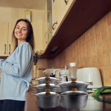 OLLAS DE COCINA ANTIADHERENTE CERAMICA DURADERA LAU - 7