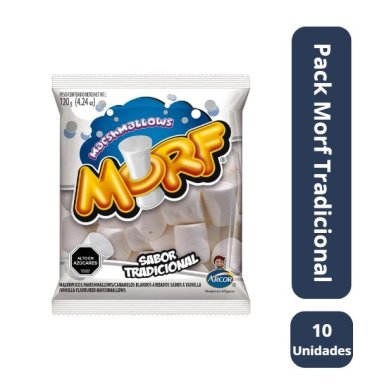 PACK 10 MARSHMALLOWS TRADICIONAL MORF 120GR - 1