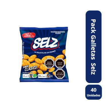 PACK 40 UNIDADES GALLETA SELZ CLASICA SALADAS 35 G C/U - 1