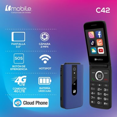 CELULAR AZUMI AL35 CLAMSHELL 4G - 2
