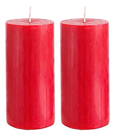 PACK VELAS ROJAS 10 x 5 cm- AROMÁTICAS - AMOR Y PASIÓN - 1