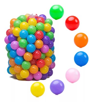 PELOTA COLORES 100 UNIDADES 5.5 CM - 1