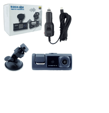 CAMARA TRIPLE PARA AUTO D23 128GB FULL HD PANTALLA 2 PULGADAS - 2