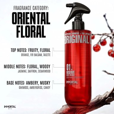 AFTER SHAVE IMMORTAL SPRAY PREMIUM COLONIA 500ML PROFESIONAL FLORAL ORIENTAL - 2