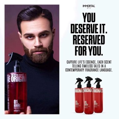 AFTER SHAVE IMMORTAL SPRAY PREMIUM COLONIA 500ML PROFESIONAL FLORAL ORIENTAL - 3