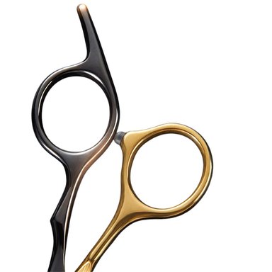 KIT DE 2 TIJERA RECTA FILO NAVAJA + ENTRESACADORA PELUQUERIA BARBERIA NEGRO CON DORADO - 6