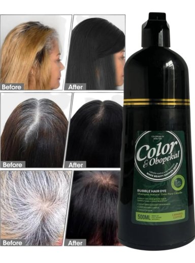 SHAMPOO PARA CUBRIR LAS CANAS COBERTURA TOTAL OBOPEKAL 500ML - 4