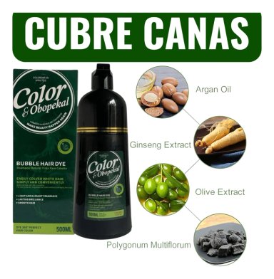 SHAMPOO PARA CUBRIR LAS CANAS COBERTURA TOTAL OBOPEKAL 500ML - 6