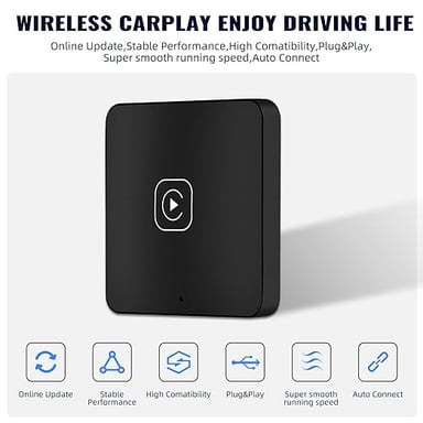 ADAPTADOR CARPLAY INALAMBRICO COMPATIBLE CON IPHONE - 3
