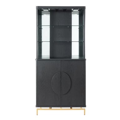 VITRINA ESQUINERO BAR AMERICAN BLACK - 3