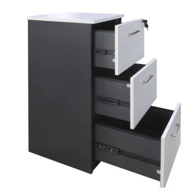 KARDEX 3 CAJONES MAPLE CON GRIS - 2