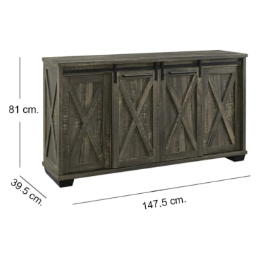 RACK BUFFET TV 70' RUSTIC - 3