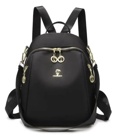 MOCHILA DE MUJER ESCOLAR DE MODA IMPERMEABLE Y ANTIRROBO 15L - 1