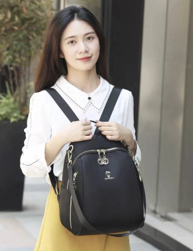 MOCHILA DE MUJER ESCOLAR DE MODA IMPERMEABLE Y ANTIRROBO 15L - 3