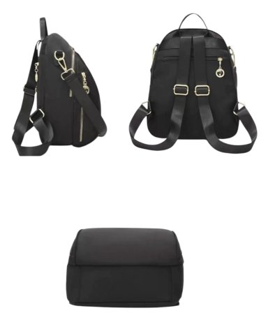 MOCHILA DE MUJER ESCOLAR DE MODA IMPERMEABLE Y ANTIRROBO 15L - 4
