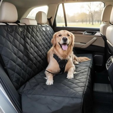CUBRE ASIENTO AUTO MASCOTA CON ARNE S SEGURIDAD - 1
