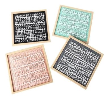 PIZARRA VINTAGE CON LETRAS INTERCAMBIABLES - 2