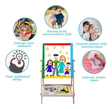 PIZARRA ATRIL MAGNE TICA DOBLE PARA NIÑOS - 5