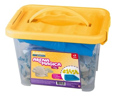 ARENA MAGICA BICOLOR 1KG CON MOLDES Y BANDEJA - 1