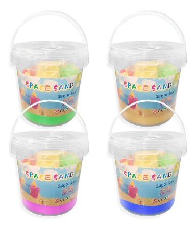 PACK DE ARENA MAGICA 500G COLORES Y MOLDES - 1