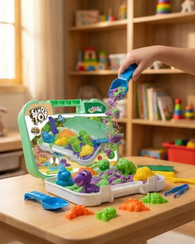 CAJA DE ARENA MAGICA 1KG PARA JUGAR - 1