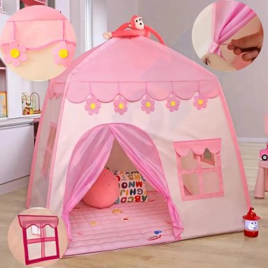 CASITA DE CAMPAÑA ROSA PARA NIÑOS - 3