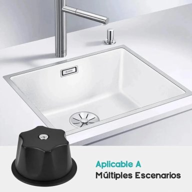 REGADERA CUADRADA NEGRA 30 CM ALTA PRESION - 4