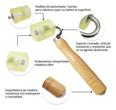 KIT DE RODILLO Y ESPATULA PARA PAPEL TAPIZ - 2