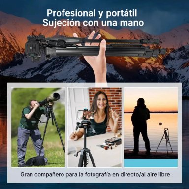 TRIPODE PROFESIONAL PARA CAMARA 160CM CON CONTROL - 2