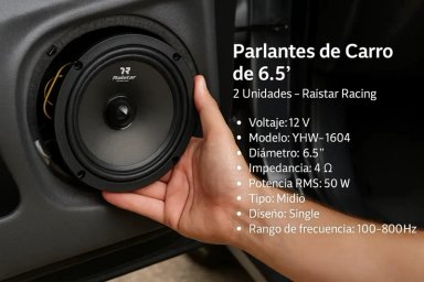 PARLANTES 6.5 PULGADAS MEDIO RANGO 300W - 5