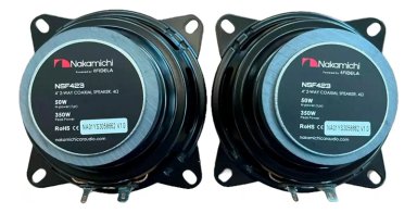 PARLANTES COAXIALES 4 PULGADAS 350W PARA AUTO - 4