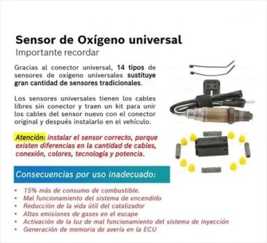 SENSOR DE OXIGENO UNIVERSAL 4 VIAS - 3