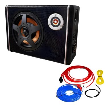 SUBWOOFER PLANO AMPLIFICADO PARA AUTO - 1