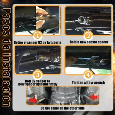 MINI CATALIZADOR SENSOR DE OXIGENO PARA CODIGOS P0420 Y P - 3