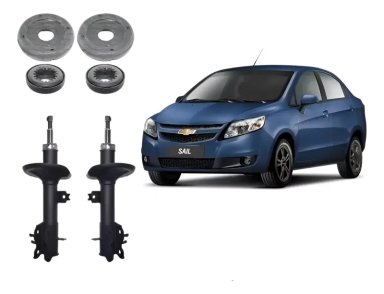 AMORTIGUADORES DELANTEROS Y CAZOLETAS CHEVROLET SAIL 1.4 - 2